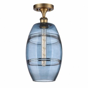 Vaz - 1 Light Semi-Flush Mount In Industrial Style-11.13 Inches Tall and 8 Inches Wide - 1 of 1