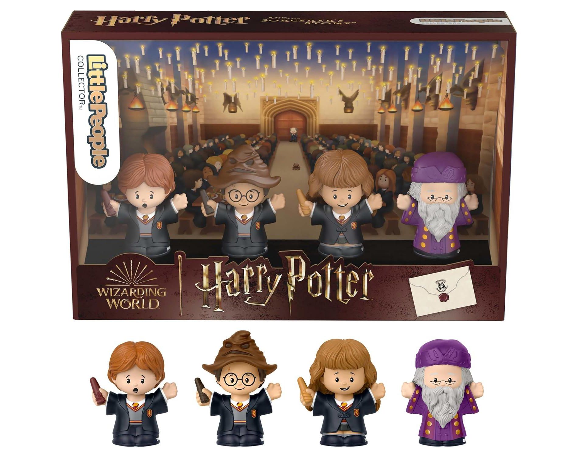 Little People Collector Harry Potter and the Sorcerer’s Stone Special Edition Set with 4 Collectible Figures in Display Package