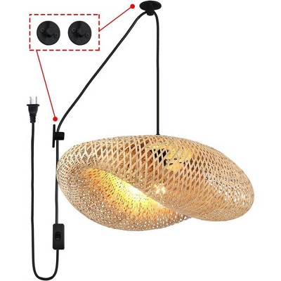 1-Light Yellow Chandelier