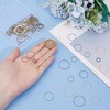 180pcs Brass Linking Rings, 3 Colors 6 Sizes Hollow Circle Connectors for DIY Jewelry Making (Earrings, Necklaces) - 3 of 4