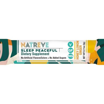 Natreve Sleep Peaceful Dietary Supplement - Honey Lemon Ginger - 1.65oz