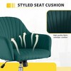 NicBex Modern Adjustable Height Velvet Home Office Chair,Swivel Armchair with Wheels for Work Study Vanity,Living Room - 3 of 4