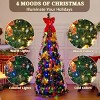 GOTGELIF 6Ft Cascade Style Retractable Pull-Up Pre-Decorated Christmas Tree, Fully Lit & Ready to Glow - 3 of 4