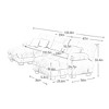 Aukfa Oversized 3 Seater Loveseat Sofa with 2 Ottomans,Chenille Comfy Cloud Couch with 2 Lumbar Pillows 2 Throw Pillows for Living Room,White - 3 of 4