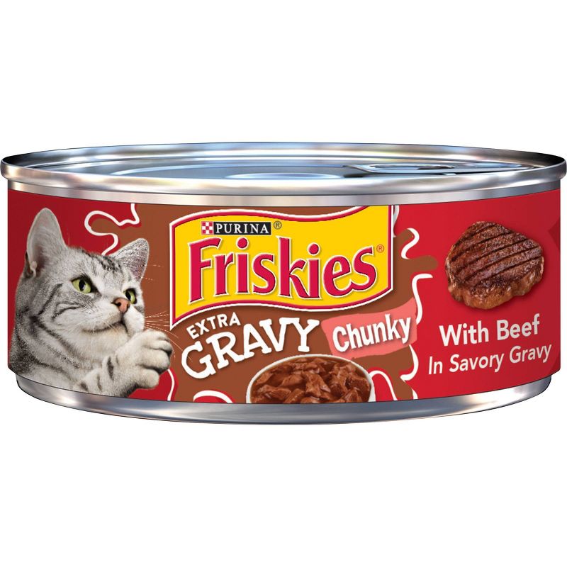 Purina Friskies Extra Gravy Chunky Wet Cat Food - 5.5oz, 1 of 7