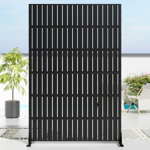 Dovelina 72 in. x 35 in. Gray Outdoor Metal Galvanized Planter Box with trellis - 1 of 4