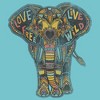 Girl's Lost Gods Elephant Love Free Live Wild T-Shirt - 2 of 4