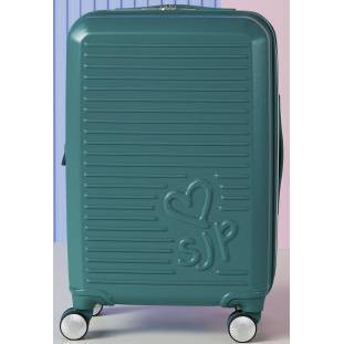 Sarah Jessica Parker Signature Hardside Expandable Large Checked Spinner Suitcase - Emerald