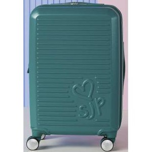 Sarah Jessica Parker Signature Hardside Expandable Large Checked Spinner Suitcase - Emerald - 1 of 1