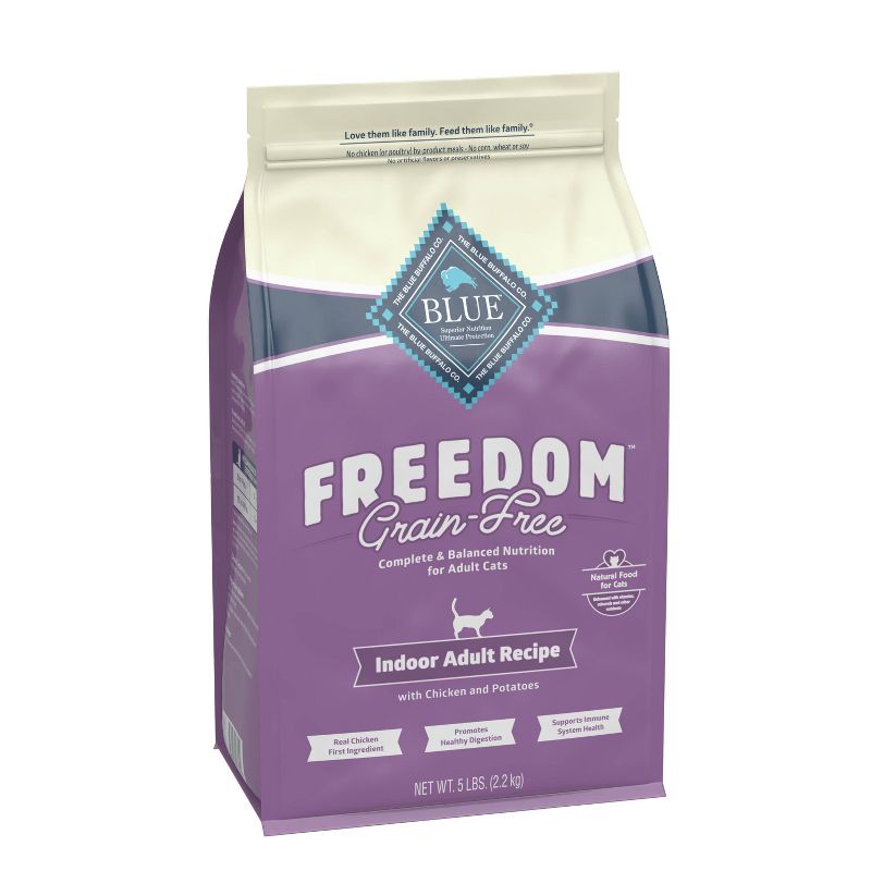 Blue Buffalo Freedom Grain Free Indoor with Chicken, Peas & Potatoes Adult Premium Dry Cat Food, 6 of 11