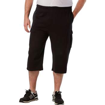 Kingsize Men's Big & Tall Fleece Zip Fly Pants - Big - 6xl, Black : Target