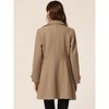 INSPIRE CHIC Women's Winter Classic Single Breasted Outwear Overcoat with Pockets - 4 of 4