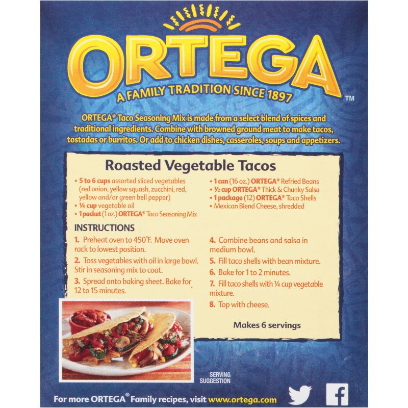 Ortega 3-Pack Taco Seasoning Mix 1oz/3pk, 2 of 11