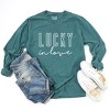 Simply Sage Market Women's Lucky In Love Long Sleeve Garment Dyed Tee - 2 of 4