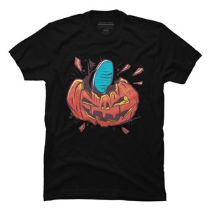 Men's Design By Humans Halloween smashed pumpkin By BlackBerry55 T-Shirt - 1 of 2