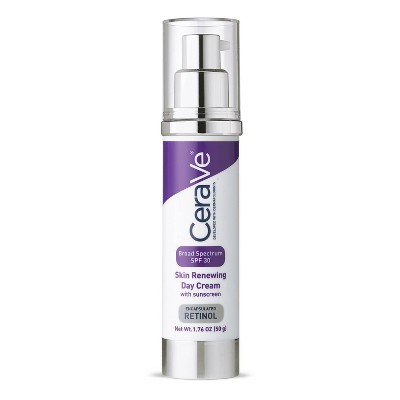 CeraVe Skin Renewing Anti-Aging Face Cream with Sunscreen and Retinol – SPF 30 – 1.7oz