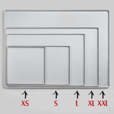 Large Mist Silicone Waterproof Dog Food Mat with Raised Edges