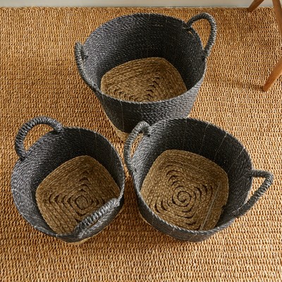 Plum & Post Madura Market Baskets, Set Of 3