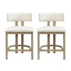 Christopher Knight Home Averill 26" Modern Upholstered Counter Stools (Set of 2) - 2 of 4