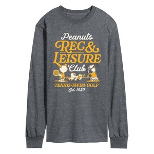 Men's - Peanuts - Rec And Leisure Club Long Sleeve Graphic T-Shirt - 1 of 4