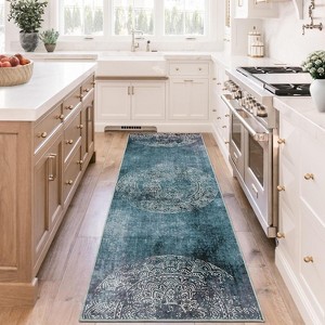 Washable Rug, Plush 350gsm Pearl Velvet Rug with Non-Slip TPR Backing, Foldable Carpet for Bedroom, Kitchen, Entryway, Pet-Friendly - 1 of 4