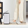 Compact 5L/1.3 gal Stainless Steel Trash Can w/ Soft-Close Lid & Step Pedal, Fingerprint-Resistant - 4 of 4