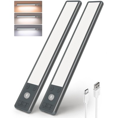 EZVALO Under Cabinet Light, Dimmable LED with Motion Sensor, 2 Pack, Multiple Sizes/Colors