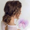 Unique Bargains Women's Cute Flowers Bow Hair Clips Light Purple 8 Pcs - 2 of 3