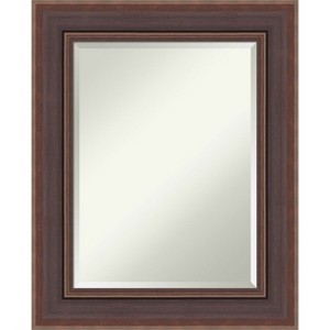 Amanti Art Moab Brown Bronze Beveled Framed Bathroom Vanity Wall Mirror - 1 of 4