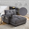 MOONMISS Sleeper Sofa Couch Bed,Oversized Chaise Lounge Chair Cozy Cloud Couch - 2 of 4