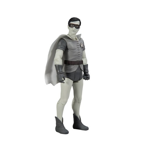 McFarlane Toys DC Retro Batman 66 6" Figure - Robin (Black and White TV Variant) - image 1 of 4