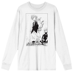 Seven Deadly Sins Restored Power Meliodas and Elizabeth Liones Adult White Long Sleeve Tee - 1 of 3