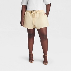 KBB by KAHLANA Women's 'The Flared Drawcord Shorts' - Tan 2X : Target