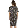 Just Love Womens Nightgown - Short Sleeve Henley Oversized Sleepwear Gown - 3 of 3