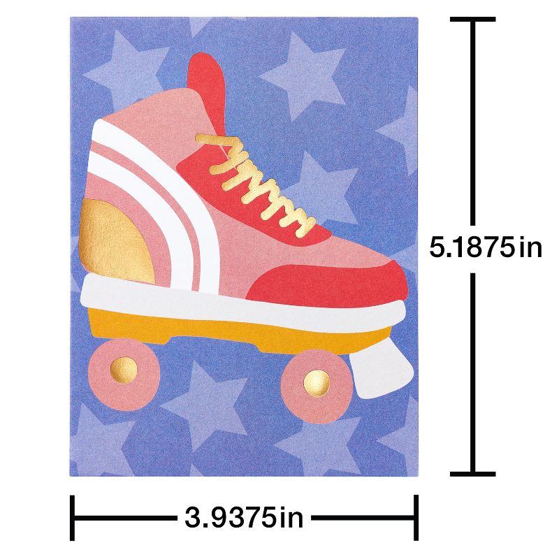 10ct Blank All Occasion Card, Roller-skates, 5 of 7