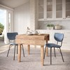 Jofran,Contemporary Modern Faux Leather Split-Back Upholstered Dining Chair (Set of 2) - 2 of 4