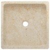 vidaXL Sink Cream 15.7"x15.7"x3.9" Marble - 4 of 4
