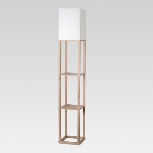 floor lamp with shelves and usb port