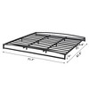 Garvee 6" Metal Bed Frame, Low Profile Platform w/Steel Slats, No Box Spring Needed, Easy Assembly, Black - 2 of 4