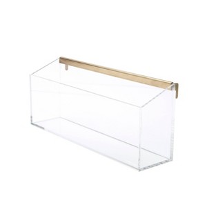 RUSSELL + HAZEL Acrylic Wall Valet: Clear Desk Organizer & Wall Organization Tool Holder, Office Supplies, 12.37" Width - 1 of 4