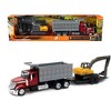 New Ray 1:43 International Lonestar Dump Truck with Excavator – Long Haul Truckers - 2 of 3