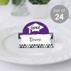 Big Dot of Happiness Purple Grad - Best is Yet to Come - Purple Graduation Party Tent Buffet Card - Table Setting Name Place Cards - Set of 24 - 2 of 4