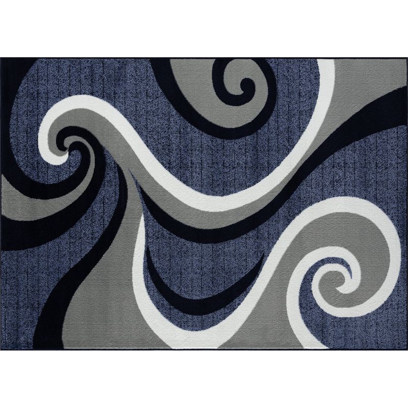Luxe Weavers Contemporary Abstract Geometric Swirl Area Rug, 3 of 19