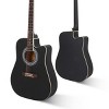 TopComfy Toy Guitars and String Instruments Notch Spruce Panel Matte Edging Folk GuitarBagWith Accessories For Kids, Black, 41.34"*19.09"*5.51" - 4 of 4