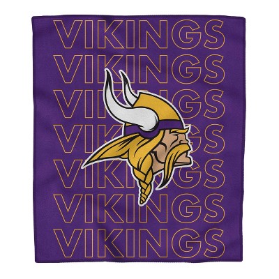 NFL Minnesota Vikings Echo Team Wordmark Plush Blanket