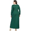 Plus Size Long Sleeve Maxi Dress - 24seven Comfort Apparel™ - 3 of 4