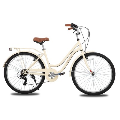 HILAND Breeze 26 Inch Women’s Cruiser Bike, Blissful Beige