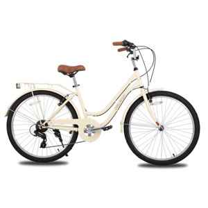 HILAND Breeze 26 Inch Women’s Cruiser Bike, 7 Speed City Bicycle with Rear Rack, Fenders – Comfortable Urban Commuter - 1 of 4