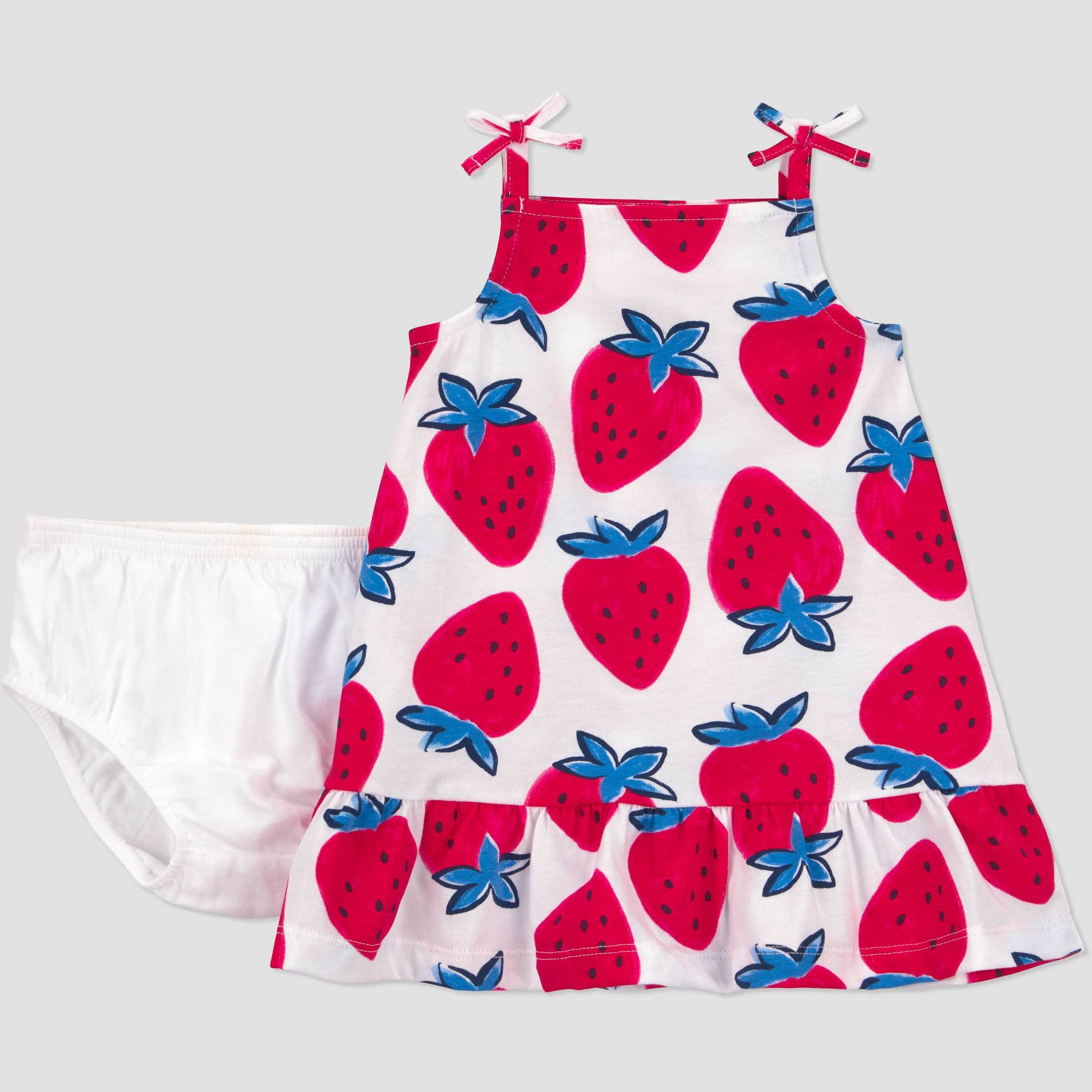 Carter's Just One You® Baby Girls' Americana 2pc Strawberries Dress - Red