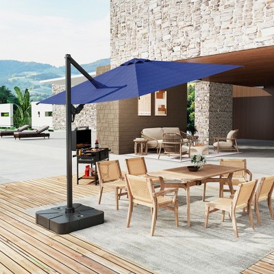 FUFU&GAGA Outdoor Patio Cantilever Umbrella UV - resistant Aluminum with Patented Designs